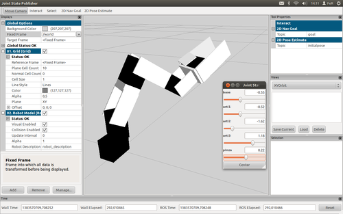 Modelo para simulación brazo MYRAbot (urdf+gazebo) - robotica